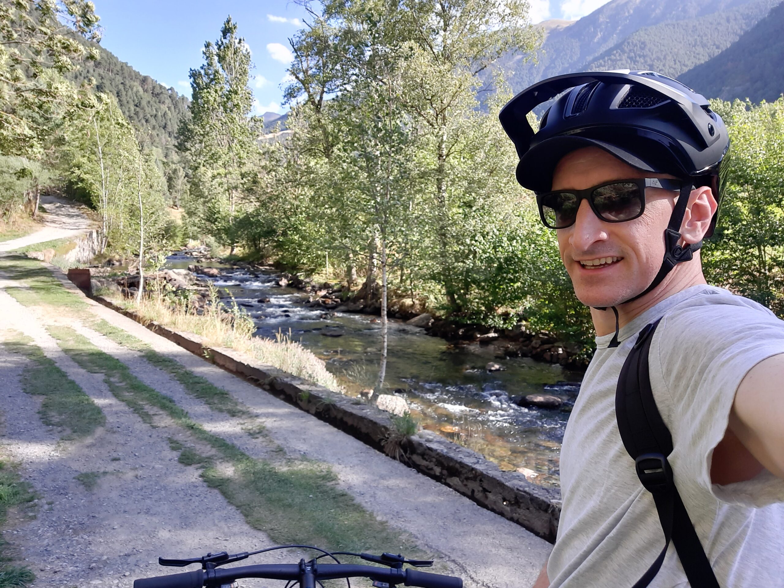 Photo of my cycling on Ruta del Ferro in Andorra.