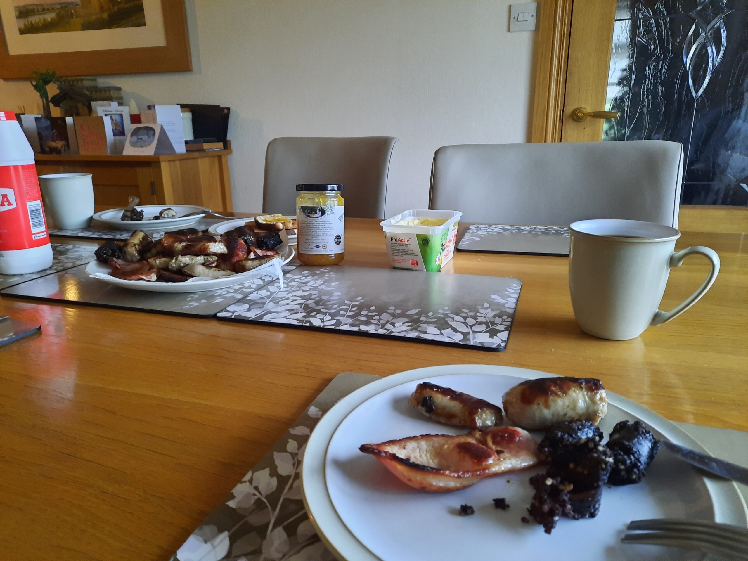 Photo of a fry up back at my parents house in Ireland.