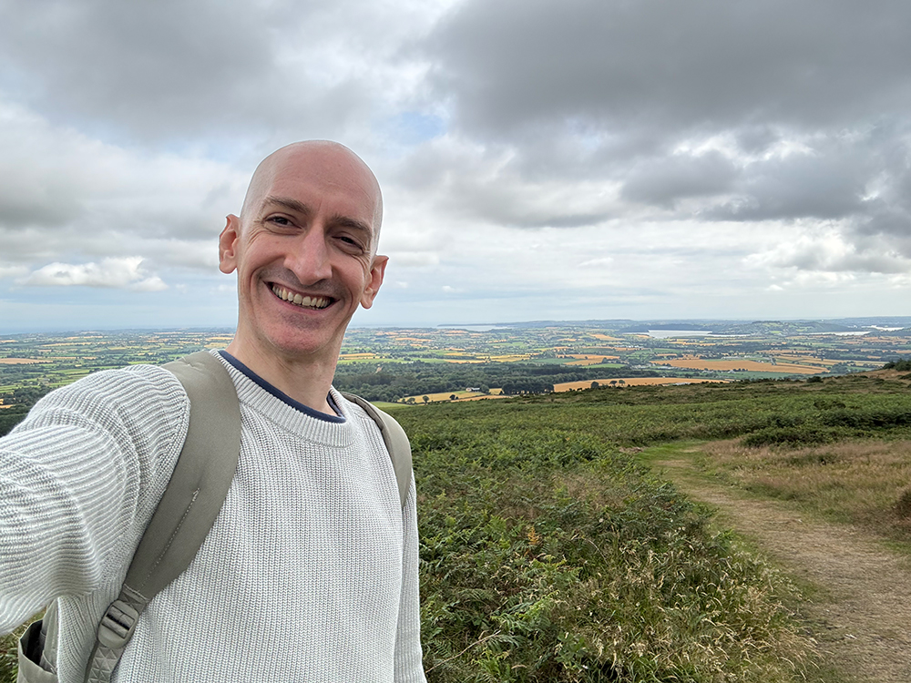 Niall Doherty atop Slieve Coillte.