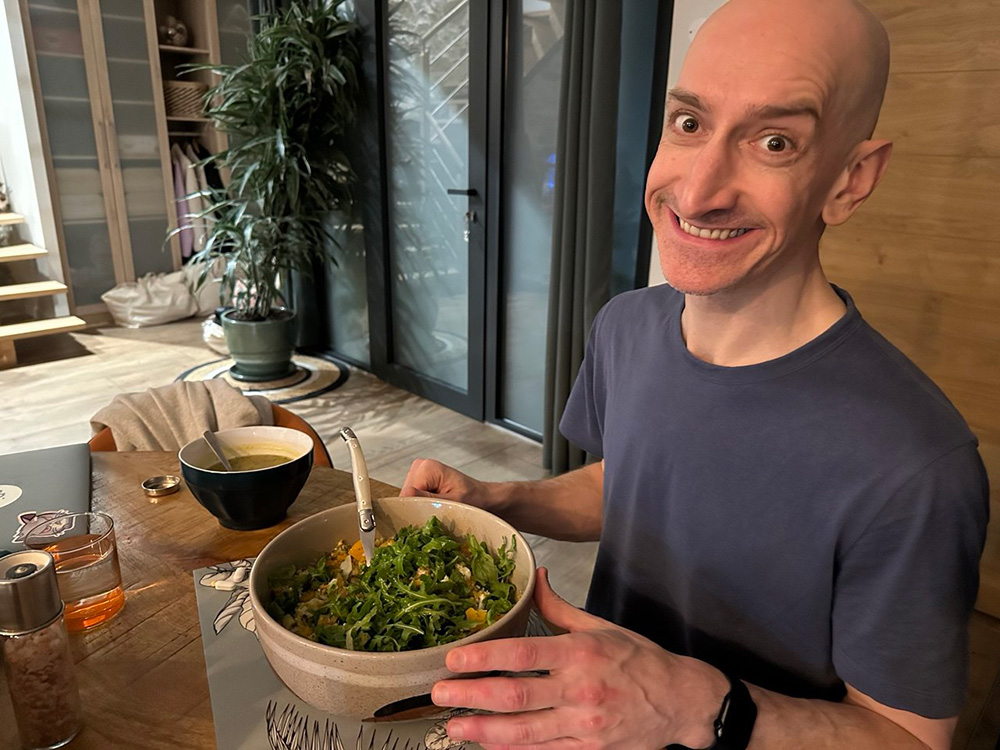 Niall Doherty at an Airbnb in Asson, France